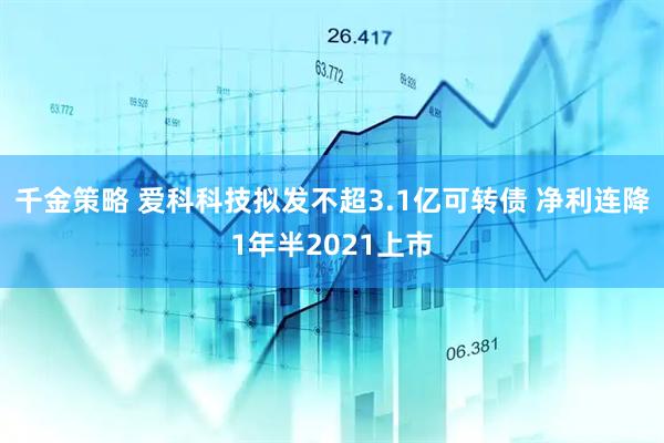 千金策略 爱科科技拟发不超3.1亿可转债 净利连降1年半2021上市